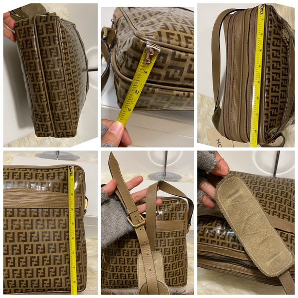 FENDI  Zucca Pattern Brown Shoulder  Bag - Picture 4 of 16